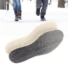 Aluminum Foil Heated Wool Insoles - Cuttable