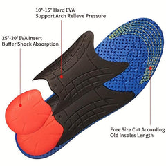 Orthotic Sport Insoles Men Women Arch Supports Plantar Fasciitis Foot Pain