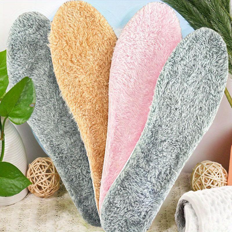 Winter Warm Plush Insoles Thicken Thermal Shoe Pads Self Heated Sports Inserts