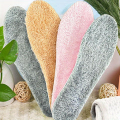 Winter Warm Plush Insoles Thicken Thermal Shoe Pads Self Heated Sports Inserts