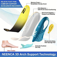 NEENCA Orthotic High Arch Support Insoles Comfort Gel Insert