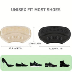 3 Pairs Anti-slip Heel Grips & Liners - Adhesive Back Of Heel Cushion Inserts