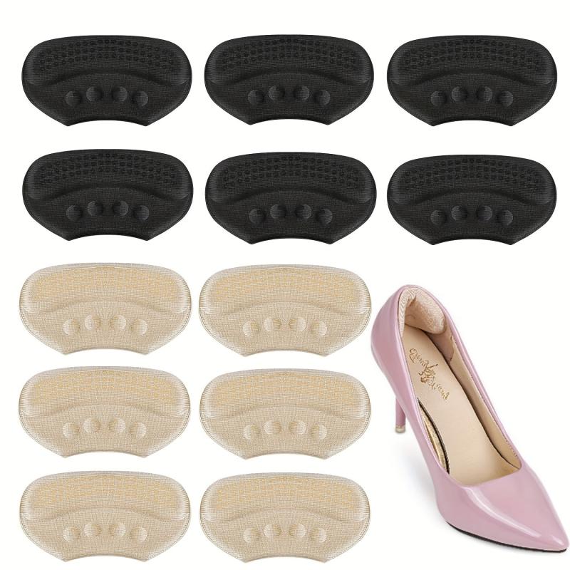 3 Pairs Anti-slip Heel Grips & Liners - Adhesive Back Of Heel Cushion Inserts