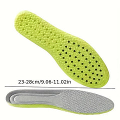 3 Pairs Men's Deodorizing Insoles Soft Shock-Absorbing Popcorn Sole