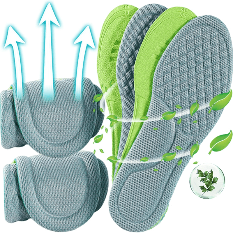 Memory Foam Sport Insoles Deodorant Absorb Sweat Massage