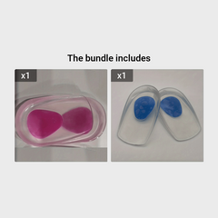 Silicone Heel Pads for Pain Relief Thickened Soft Half size Pads