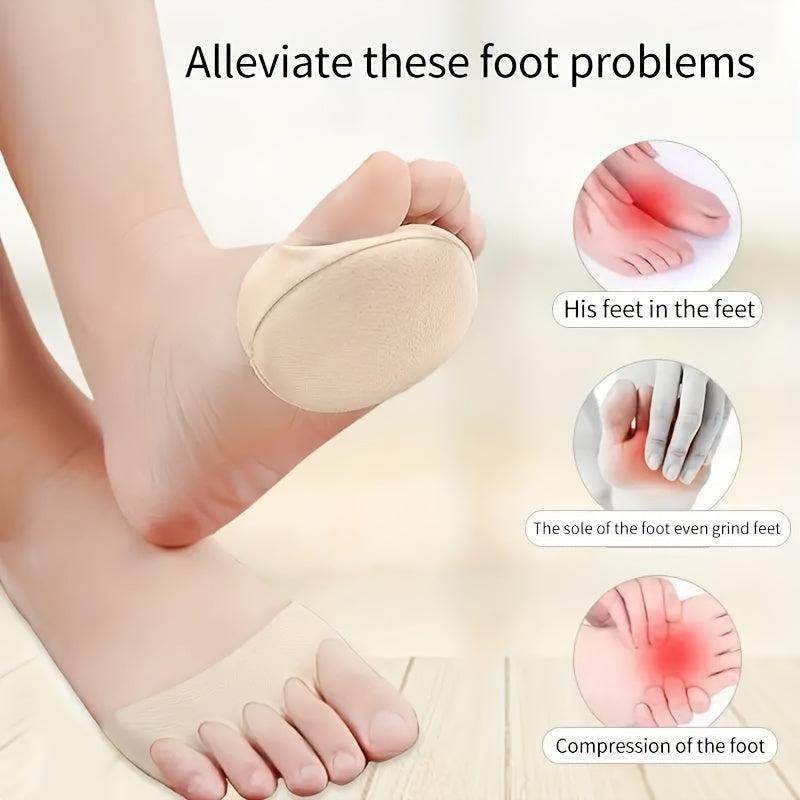 2pcs Forefoot Pad Sweat-absorbing Insoles Anti-odor Half Size Pad