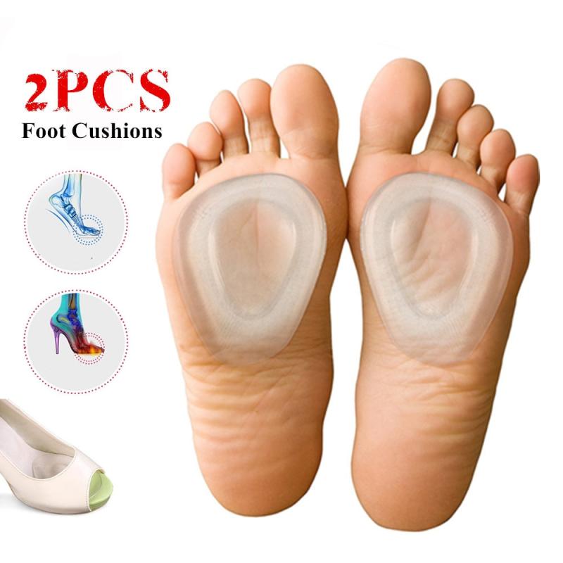 2pcs Ball Of Foot Cushions Foot Inserts Insoles Neuroma Metatarsalgia Gel Pad