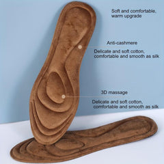 Winter Warm Insole For Men And Women Thick Wool Fleece Snow Boots
