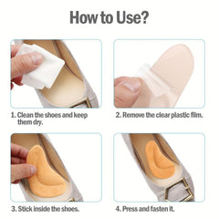 Arch Support Pads 4 Pairs Adhesive Shoe Inserts For Flat Feet