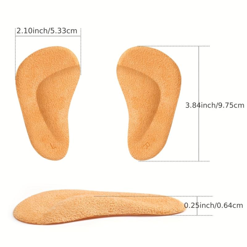 Arch Support Pads 4 Pairs Adhesive Shoe Inserts For Flat Feet