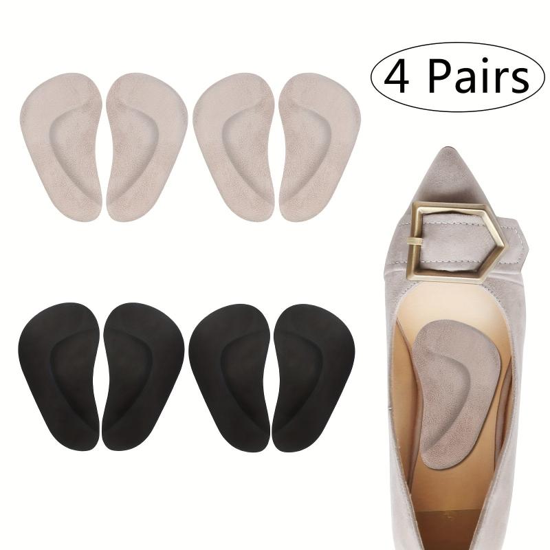 Arch Support Pads 4 Pairs Adhesive Shoe Inserts For Flat Feet