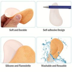 Arch Support Pads 4 Pairs Adhesive Shoe Inserts For Flat Feet