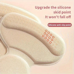2pcs Anti-friction Foot Memory Foam Heel Pad for Men's & Women's Shoes
