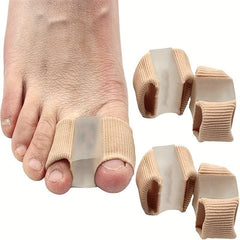 2pcs Gel Toe Separator Bunion Corrector Protective Cover Shoe Wearable