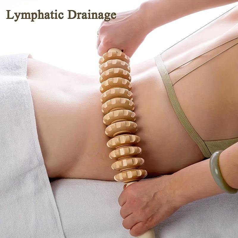 Handheld Wood Massage Roller For Whole Body Massage
