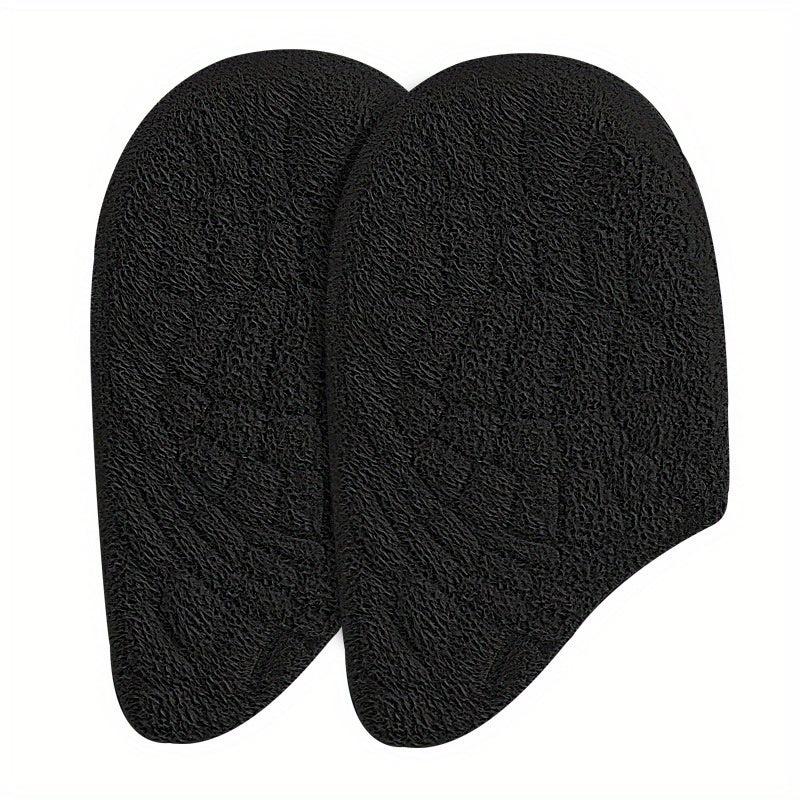 Transparent Heel Pad Gel Particle Back Cushion Velvet Cloth Foot Massage