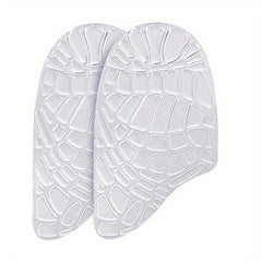 Transparent Heel Pad Gel Particle Back Cushion Velvet Cloth Foot Massage