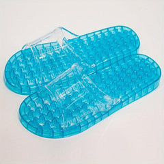 Men's Massage Slippers Acupoint Foot Therapy Non-slip Home Bathroom Shower