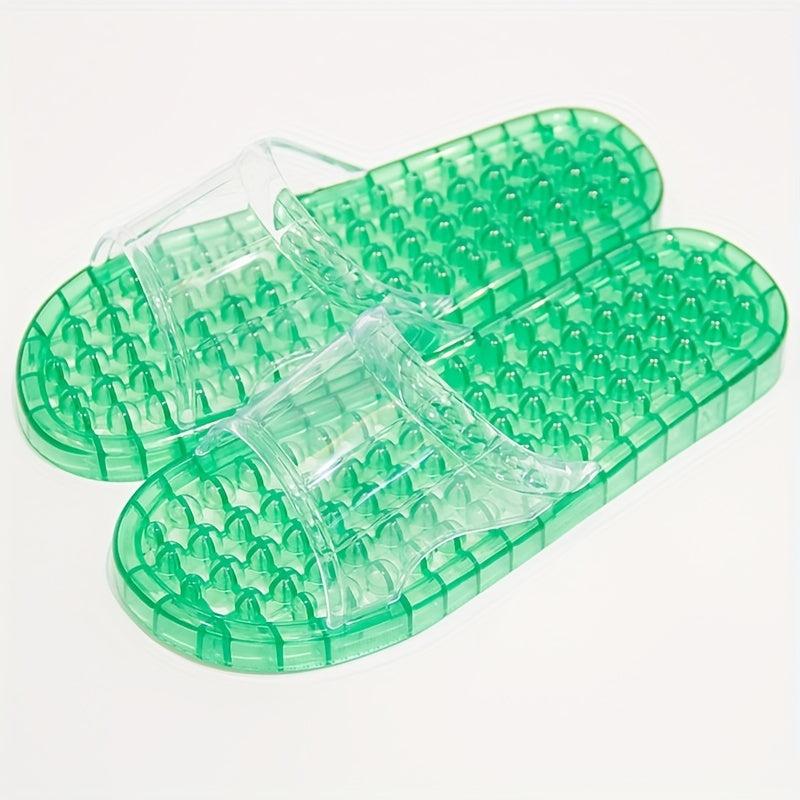 Men's Massage Slippers Acupoint Foot Therapy Non-slip Home Bathroom Shower
