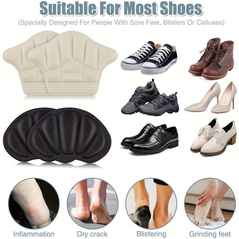 Heel Grips 6 Pairs Self Adhesive Cushion Pads for Loose Shoes