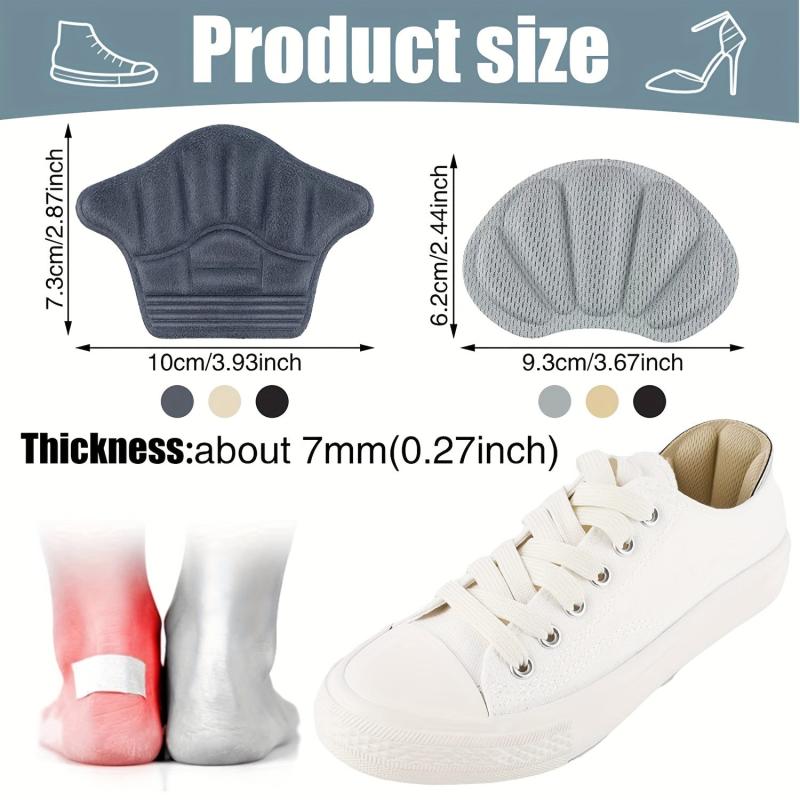 Heel Grips 6 Pairs Self Adhesive Cushion Pads for Loose Shoes