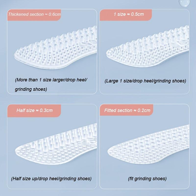 2pcs Silicone Heel Stickers Heels Grips Anti Slip Heel Cushions