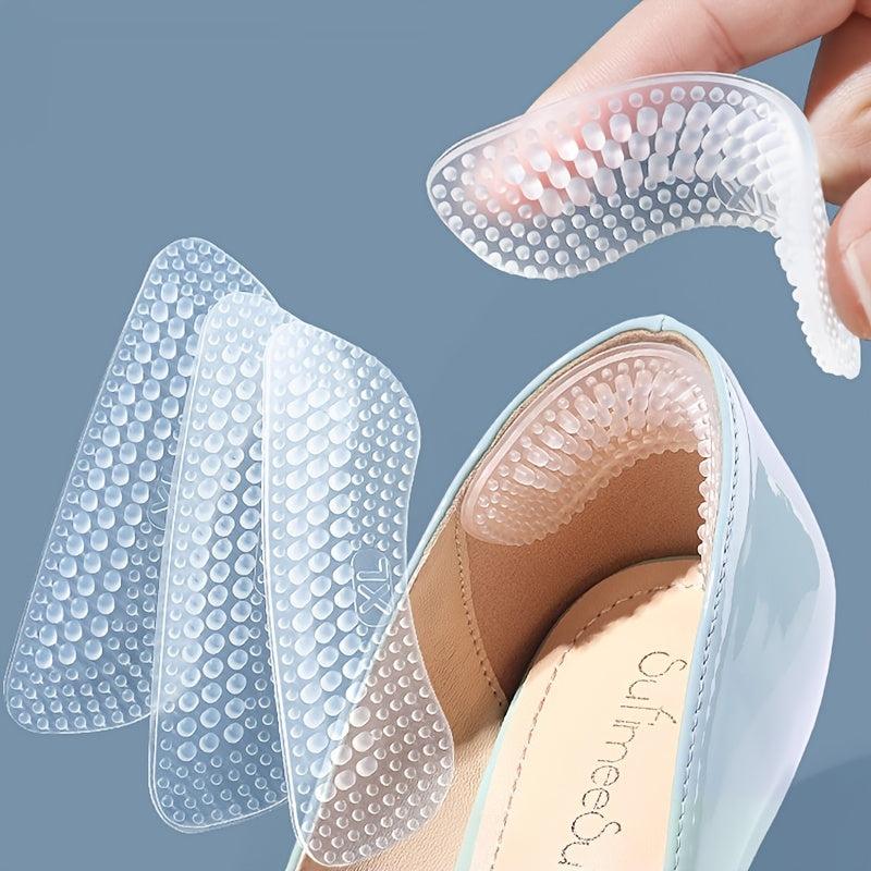 2pcs Silicone Heel Stickers Heels Grips Anti Slip Heel Cushions