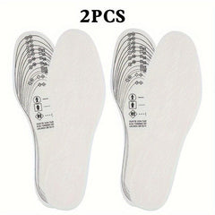 2pcs Double Pack Felt Insoles Warm Winter Sweat absorbent Breathable Soft