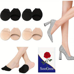 Non slip Double Footed Half Socks Seamless Toe Box