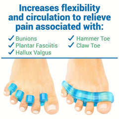 4pcs Toe Stretchers Separators Gel for Bunions Overlapping Hammer Toe