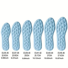 4D Massage Memory Foam Insoles - Breathable Cushion Sports Running Insoles