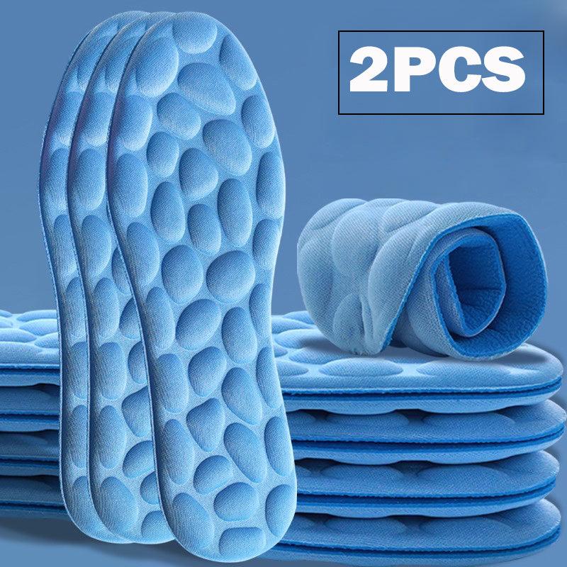 4D Massage Memory Foam Insoles - Breathable Cushion Sports Running Insoles