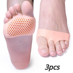 3pcs Women's Silicone Forefoot Pad Non-slip Foot Protection for High Heels