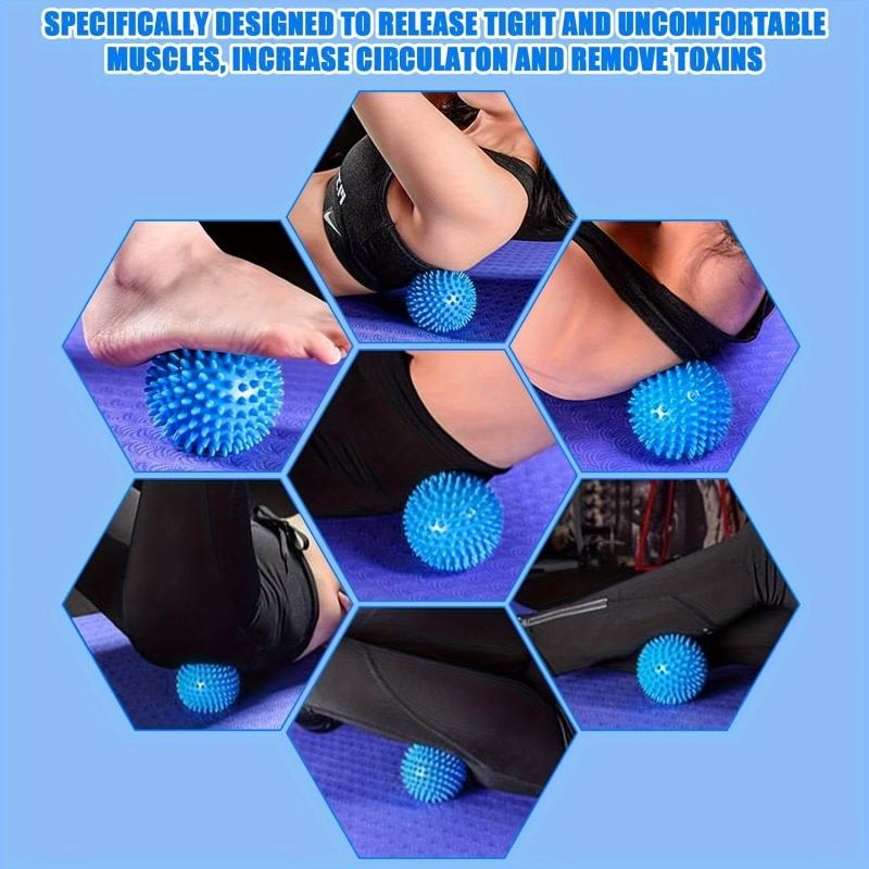 2pcs Hedgehog Ball Massage Roller Set for Full Body Massage