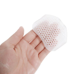 2pcs Soft Silicone Insoles Honeycomb Forefoot Reusable Shoe Cushion