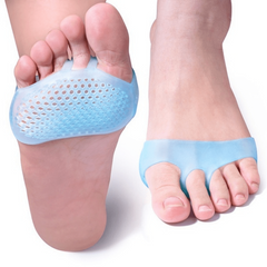 2pcs Soft Silicone Insoles Honeycomb Forefoot Reusable Shoe Cushion