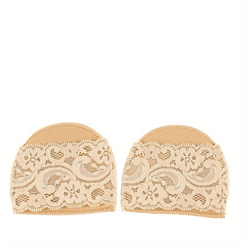 Women's Lace Invisible Forefoot Pads Anti Slip Toe Socks