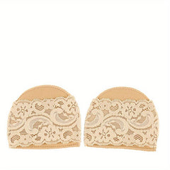 Women's Lace Invisible Forefoot Pads Anti Slip Toe Socks