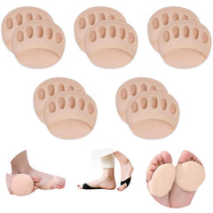 5 Pairs Foot Cushions Honeycomb Fabric Metatarsal Pads Invisible Socks Pads