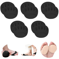 5 Pairs Foot Cushions Honeycomb Fabric Metatarsal Pads Invisible Socks Pads
