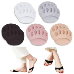 5 Pairs Foot Cushions Honeycomb Fabric Metatarsal Pads Invisible Socks Pads
