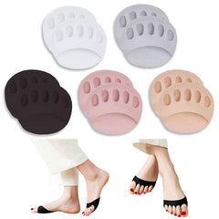 5 Pairs Foot Cushions Honeycomb Fabric Metatarsal Pads Invisible Socks Pads