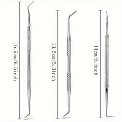 3pcs Stainless Steel Ingrown Toenail Tool Kit Nail Pedicure Tool