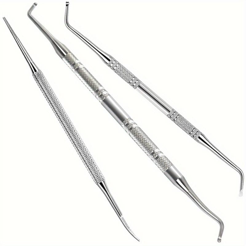 3pcs Stainless Steel Ingrown Toenail Tool Kit Nail Pedicure Tool