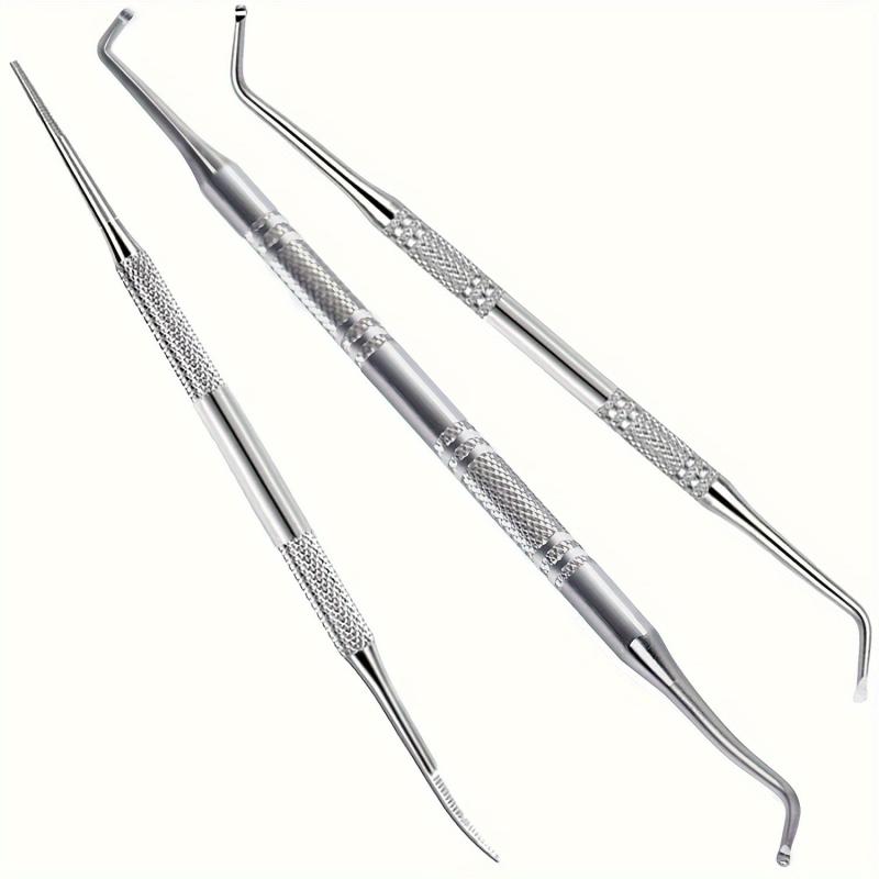 3pcs Stainless Steel Ingrown Toenail Tool Kit Nail Pedicure Tool