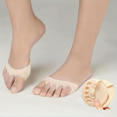 2pcs Women's Five Toe Socks Invisible Sweat Absorption Non-slip Socks