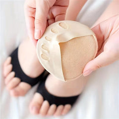 2pcs Women's Five Toe Socks Invisible Sweat Absorption Non-slip Socks