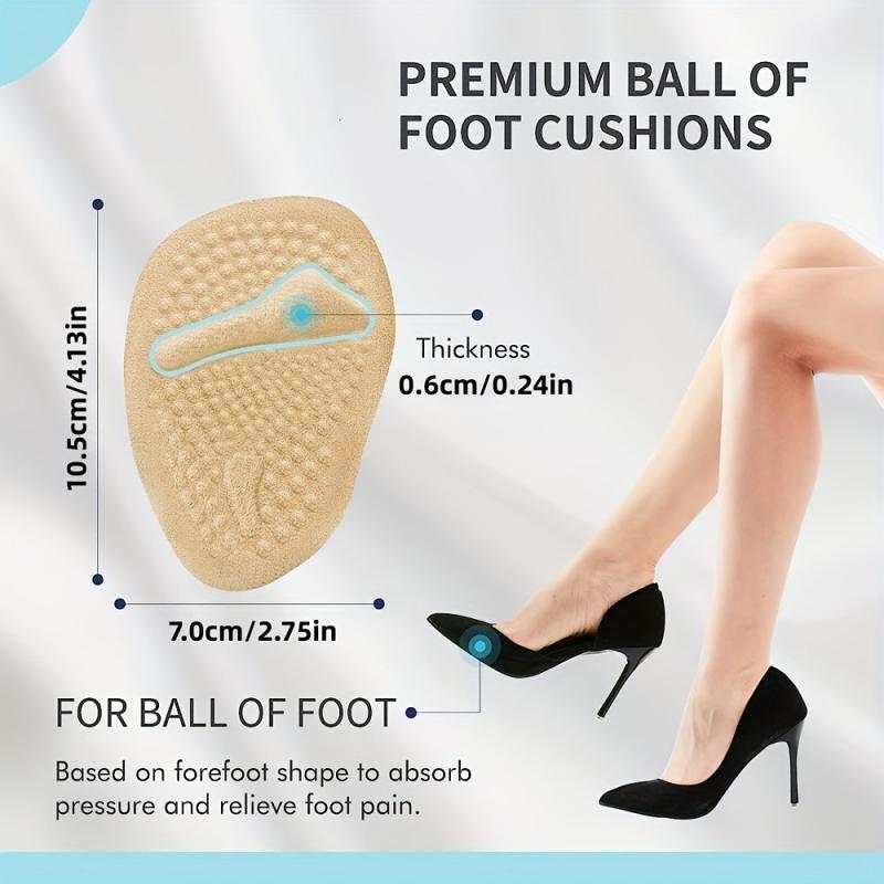 Metatarsal Pads Ball Of Foot Cushions Non Slip High Heel Inserts Women