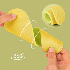 Ultra Thin Leather Insoles Soft Sole Non-Slip Breathable Odor-Resistant